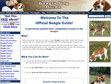 Tablet Screenshot of beagledogguide.com